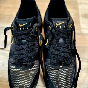 Nike W Air Force 1 Low Legendary Black Metallic Gold